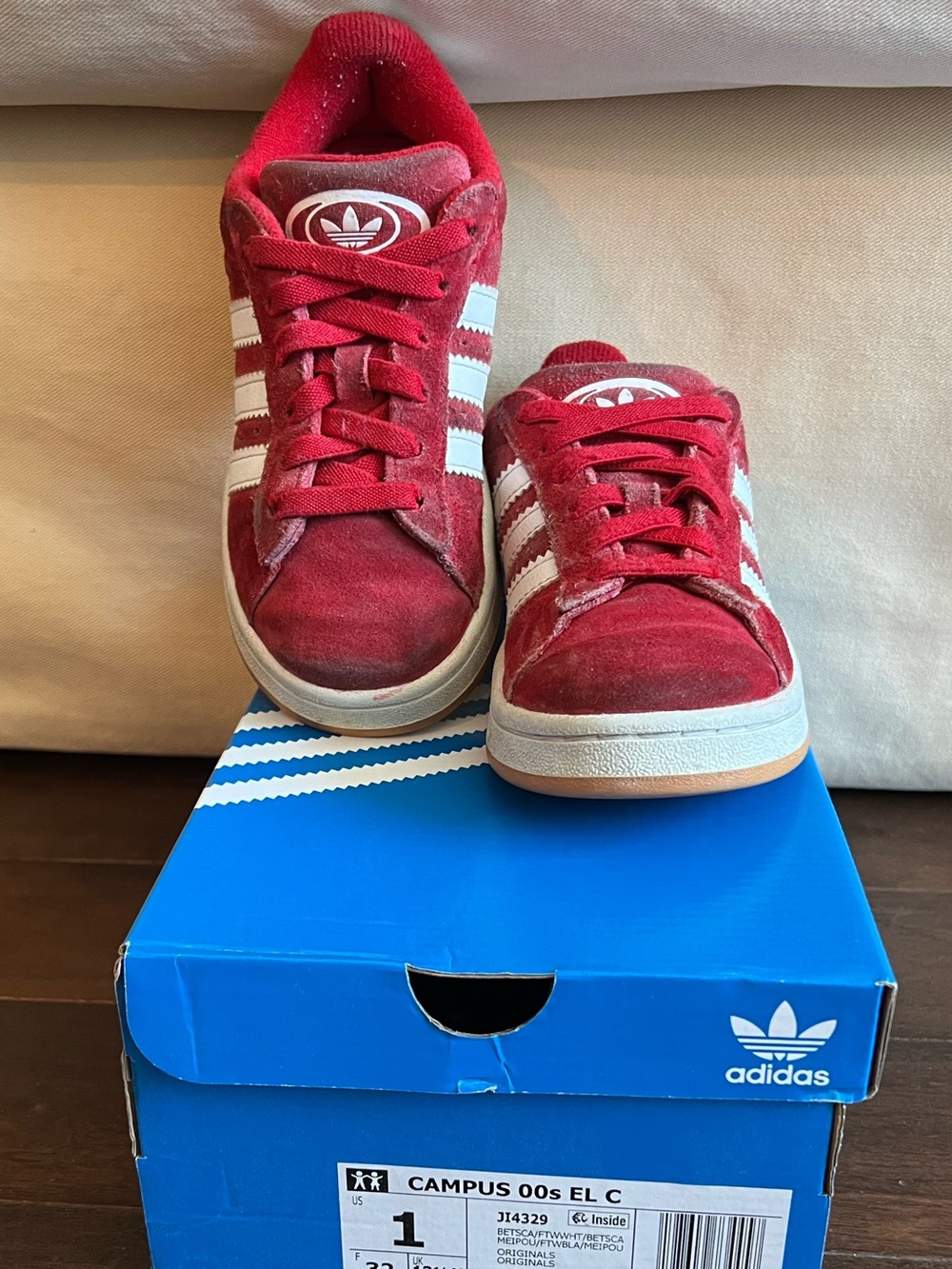 adidas Kids Campus 00 Suede Sneakers